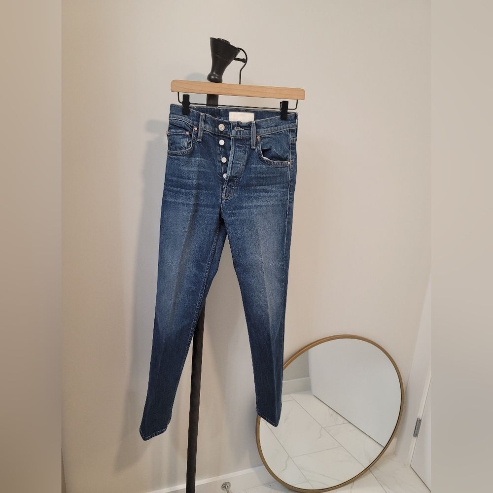 MOTHER The Tomcat Ankle Jeans -Cannonball Wash